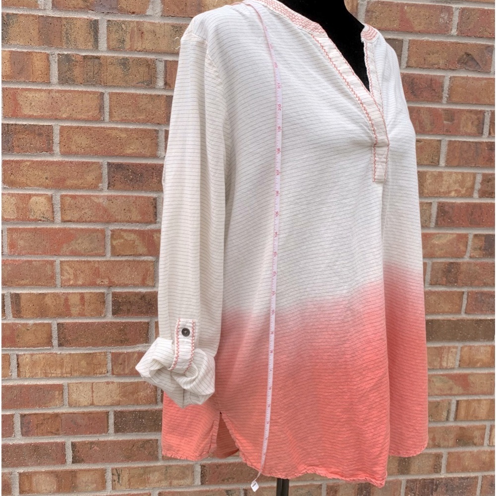 Boho Festival top peach ombre